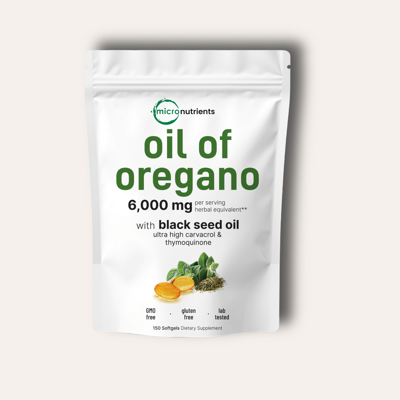 Micro Nutrients® Oregano Oil with Black Seed Oil