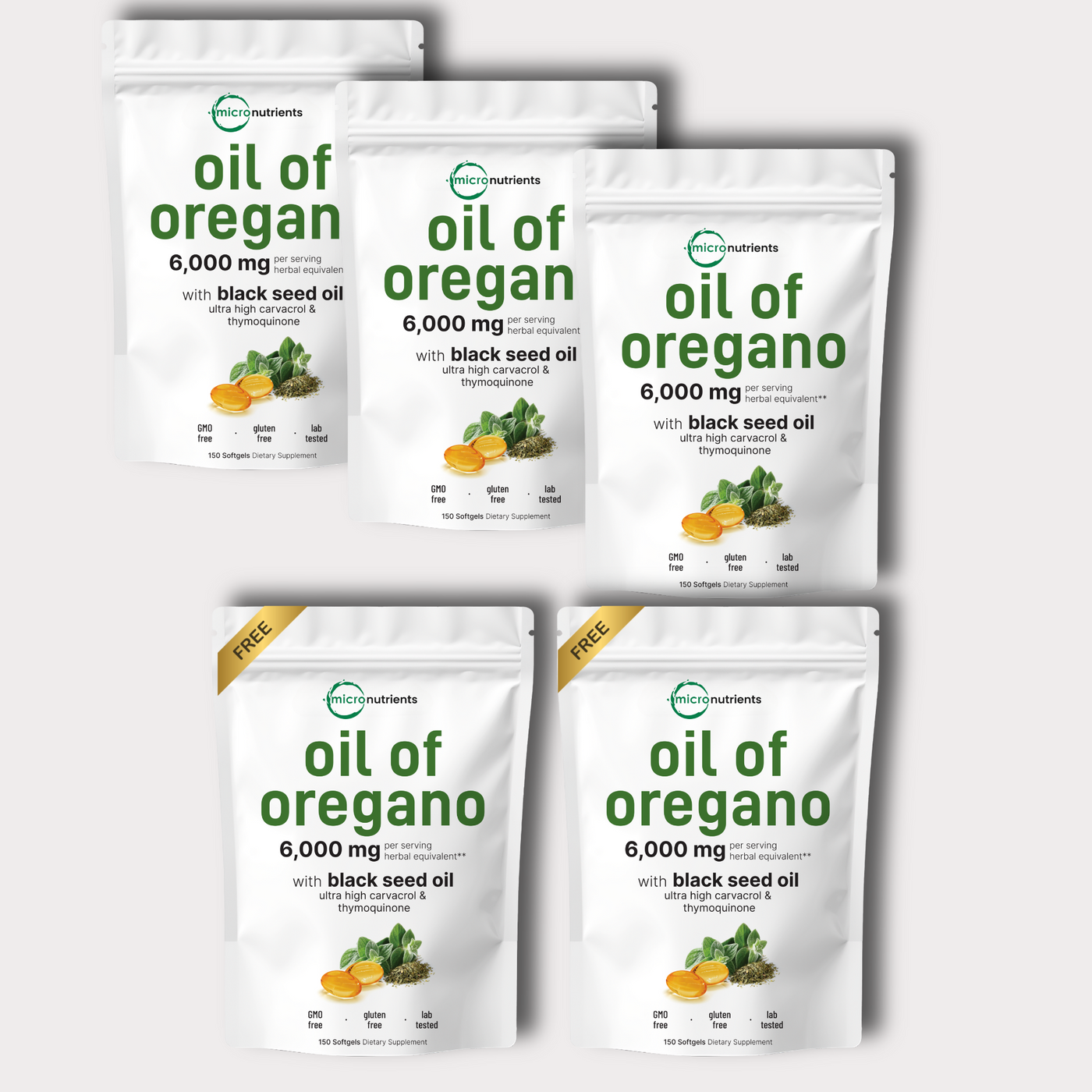 Micro Nutrients® Oregano Oil with Black Seed Oil